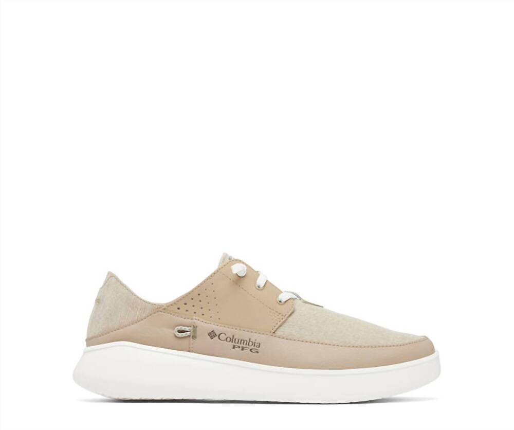 NEW COLUMBIA men's boatside pfg relaxed shoe in tan